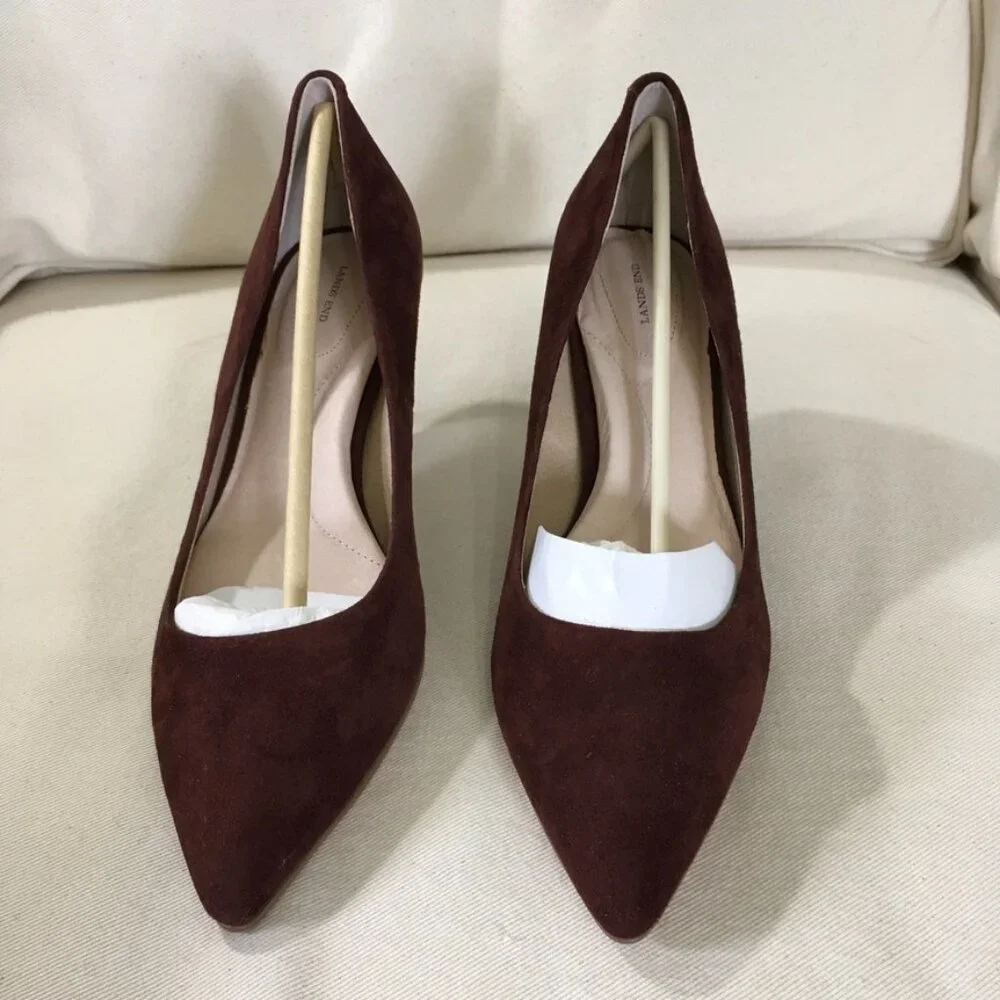 Lands End Peep Toe Pumps Sz 9B NWOT